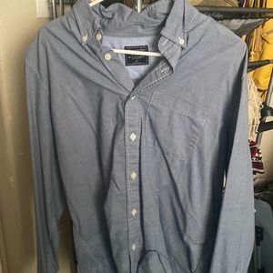 Blue Abercrombie button up long sleeve